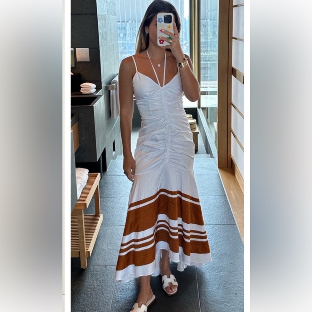 Veronica Beard High Low Midi Dress